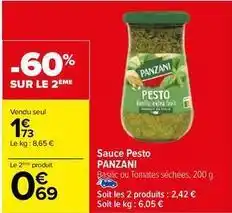 Carrefour Sauce pesto offre