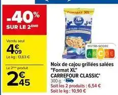 Carrefour Noix de cajou offre