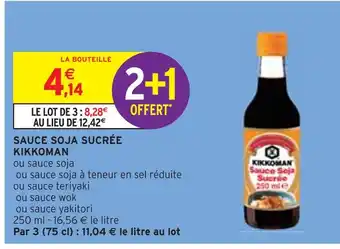 Intermarché KIKKOMAN SAUCE SOJA SUCRÉE offre