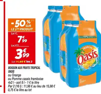 Netto OASIS BOISSON AUX FRUITS TROPICAL offre