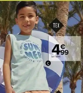 Carrefour T-shirt garcon offre