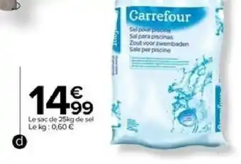 Carrefour Sel de piscine CARREFOUR offre