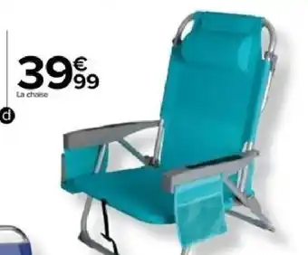 Carrefour Chaise de plage multipostions CARREFOUR offre