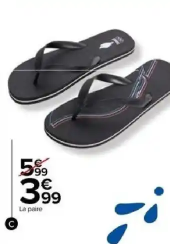 Carrefour Tongs homme Equipe de France des Jeux Olympiques de Paris 2024 offre