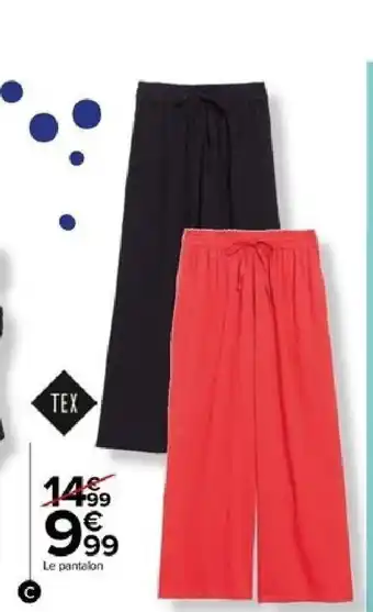 Carrefour Pantalon Femme offre