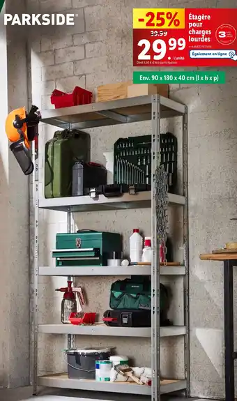 Lidl Étagère pour charges lourdes offre