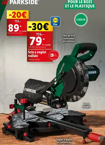 Lidl Scie à onglet radiale offre