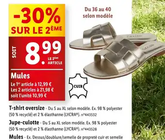 Lidl Mules offre