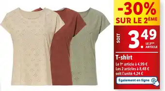 Lidl T-shirt offre