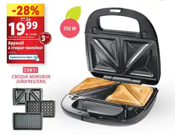 Lidl Appareil à croque-monsieur offre