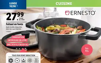 Lidl Faitout en fonte offre
