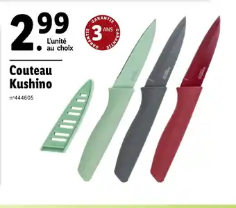 Lidl Couteau Kushino offre