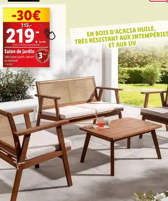 Lidl Salon de jardin offre