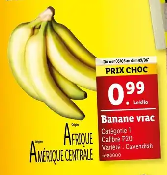 Lidl Banane vrac offre