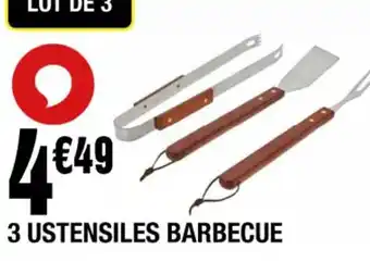 La Foir'Fouille 3 USTENSILES BARBECUE offre
