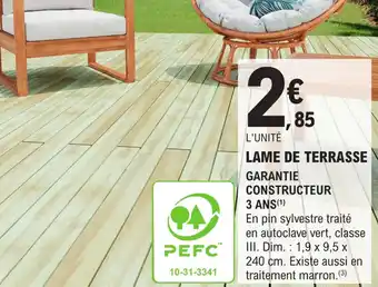 E.Leclerc Brico LAME DE TERRASSE offre