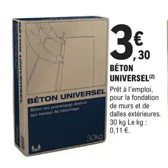 E.Leclerc Brico BÉTON UNIVERSEL offre