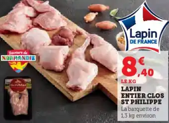 Hyper U LAPIN ENTIER CLOS ST PHILIPPE offre