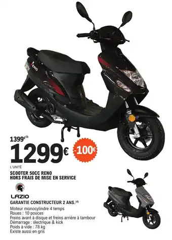 E.Leclerc L'Auto SCOOTER 50CC RENO HORS FRAIS DE MISE EN SERVICE offre