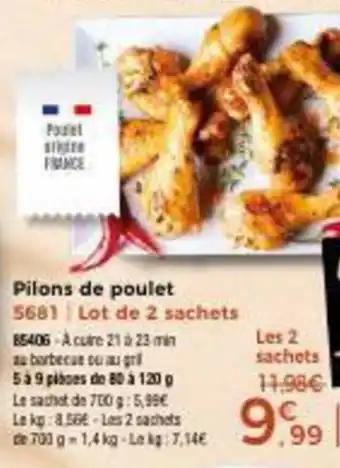 Thiriet Pilons de poulet offre