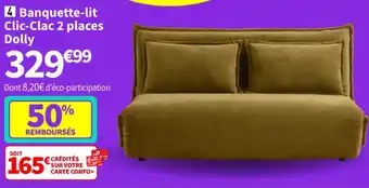 Conforama Banquette-lit Clic-Clac 2 places Dolly offre
