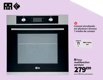 Conforama Four multifonction pyrolyse offre