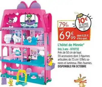 King Jouet L'hôtel De Minnie offre