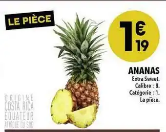 Supeco Ananas Extra Sweet offre