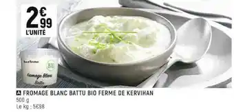 Casino Shop Fromage Blanc Battu Bio Ferme De Kervihan offre