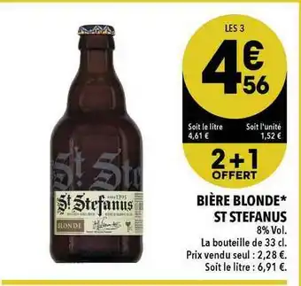 Supeco Bière Blonde St Stefanus offre