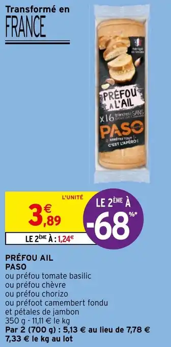 Intermarché Hyper PRÉFOU AIL PASO offre