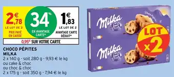 Intermarché Hyper CHOCO PÉPITES MILKA offre