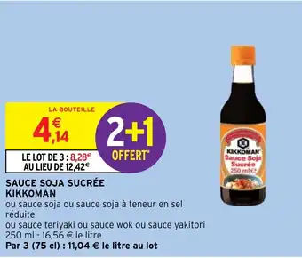 Intermarché Hyper SAUCE SOJA SUCRÉE KIKKOMAN offre