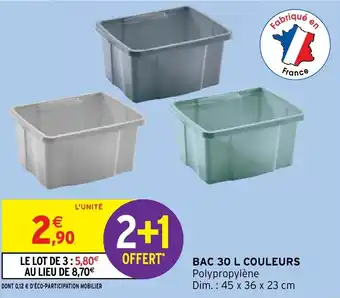 Intermarché Hyper BAC 30 L COULEURS offre