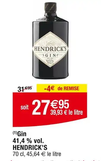 Cora HENDRICK'S Gin offre