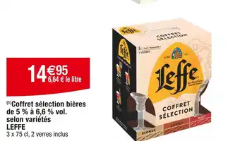 Cora x Carrefour LEFFE Coffret sélection bières LEFFE offre