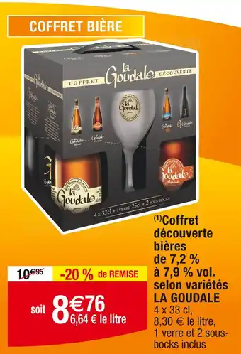 Cora x Carrefour LA GOUDALE COFFRET BIÈRE offre