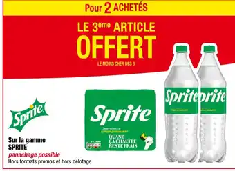 Sprite Pour 2 ACHETÉS LE 3ème ARTICLE OFFERT sur la gamme Sprite
