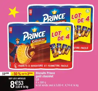 Cora LU Biscuits Prince goût chocolat offre