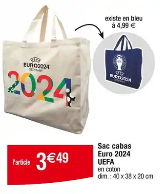Cora x Carrefour UEFA Sac cabas Euro 2024 offre