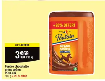 Cora x Carrefour POULAIN Poudre chocolatée grand arôme offre