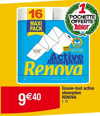 Cora x Carrefour RENOVA Essuie-tout active absorption offre