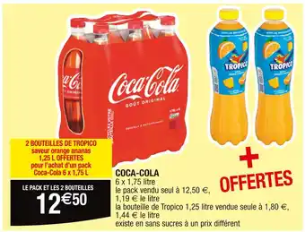 Cora x Carrefour COCA-COLA / TROPICO COCA-COLA offre
