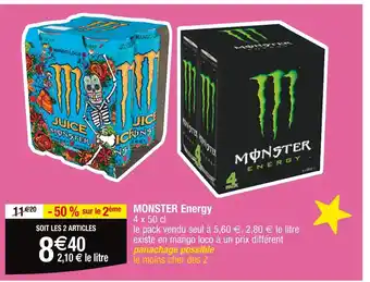 Cora MONSTER MONSTER Energy offre