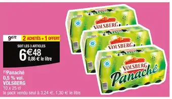 Cora x Carrefour VOLSBERG Panaché 0,5 % vol offre