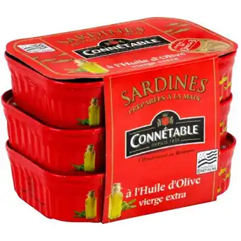 Auchan Sardines À L'huile D'olive Connétable offre