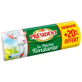 Auchan La Bûche De Chèvre Fondante Président offre