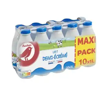 Auchan Lait Demi-Écrémé Auchan offre