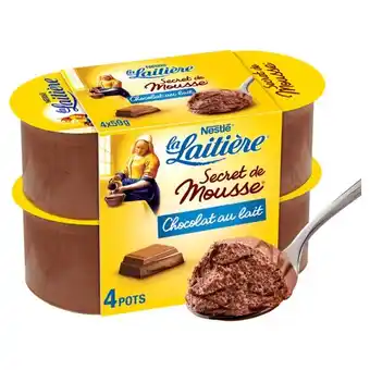 Auchan Secret De Mousse Chocolat Au Lait La Laitière offre