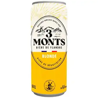 Auchan Bière Blonde 3 Monts offre